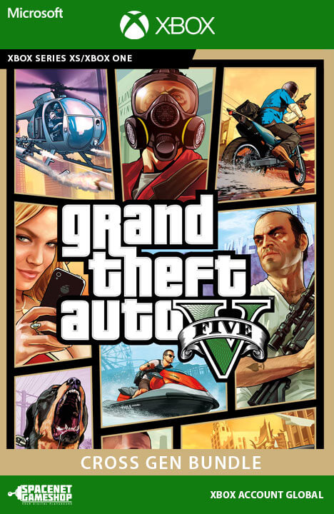 Grand Theft Auto V GTA 5 - Cross-Gen Bundle - Xbox Account Global Xbox One/Series