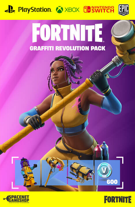 Fortnite - Graffiti Revolution Pack + 600 V-Bucks