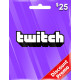 TWITCH GIFT CARD USD 25