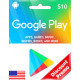 GOOGLE PLAY USD10 GIFT CARD (US)