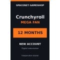 Crunchyroll Mega Fan - 12 Months (New Account)