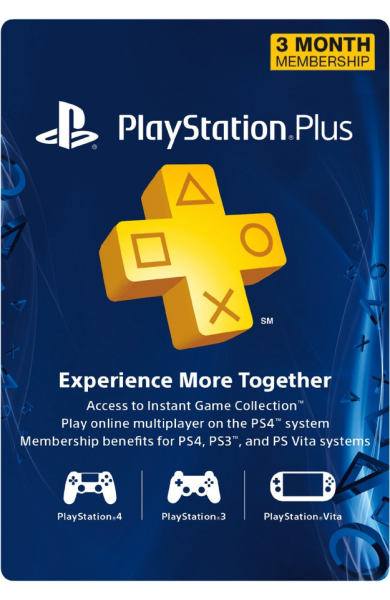 PS ( Playstation ) Plus 3 Months Membership (US) 
