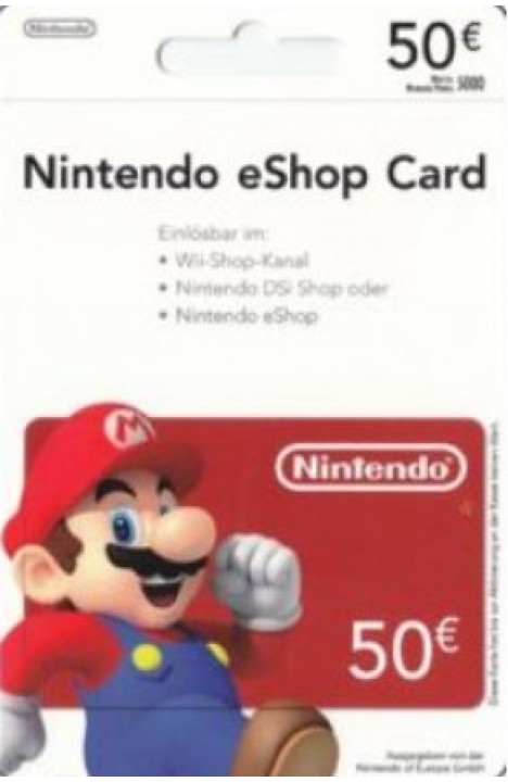 Карта оплаты nintendo eshop сша