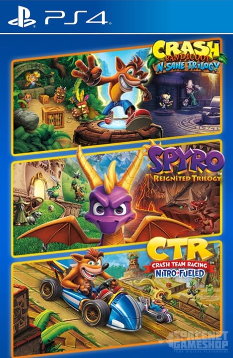 Crash + Spyro Triple Play Bundle PS4
